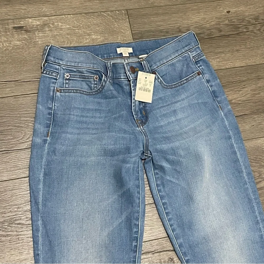 J. Crew Jeans Women's Boyfriend Straight Leg Mid Rise Stretch NWT Sz 25 C2882